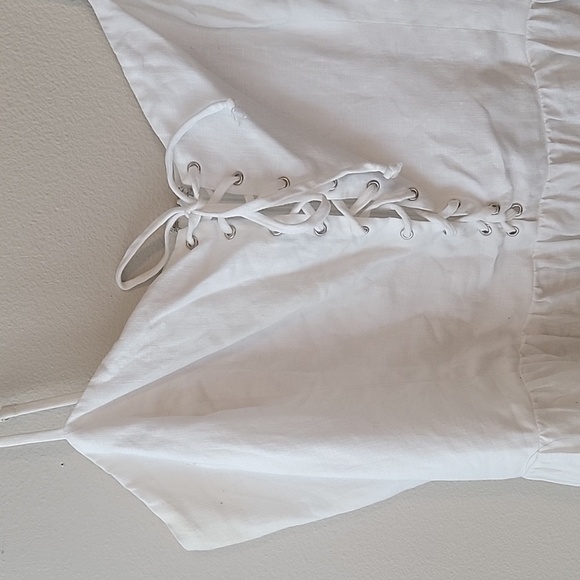 Reformation white lace up dress - Picture 2 of 5